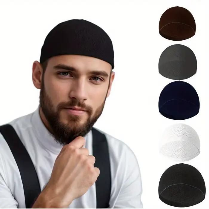 Chapeau de prière arabe en maille légère et respirante pour hommes