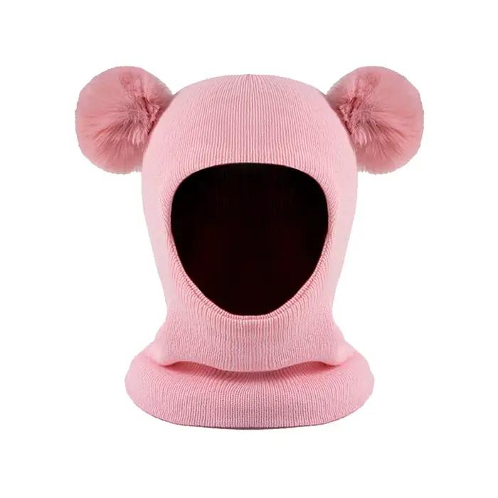 Bonnet tricoté acrylique mignon pour enfants hiver protection auditive occassions spéciales jouets cadeaux