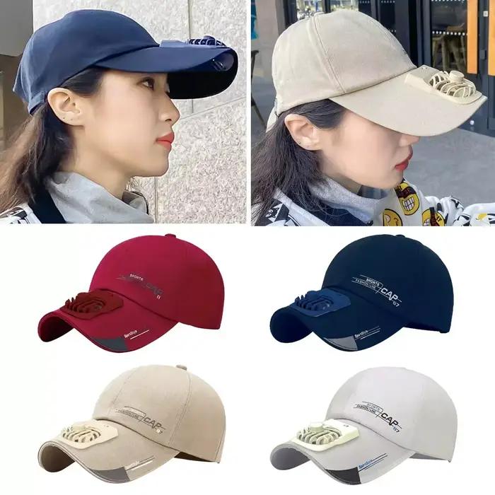 Casquette avec ventilateur été USB charge
