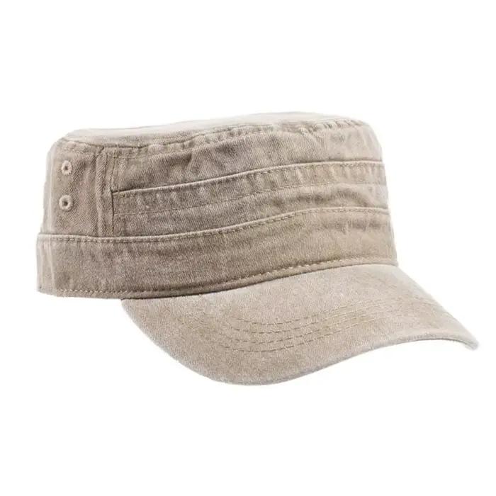 Casquette plate en coton délavé 39BB pour hommes