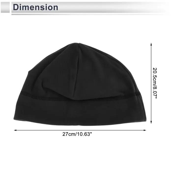 X Autohaux Chapeau de cyclisme chaud respirant noir 8,07"x10,63" 1 pièces
