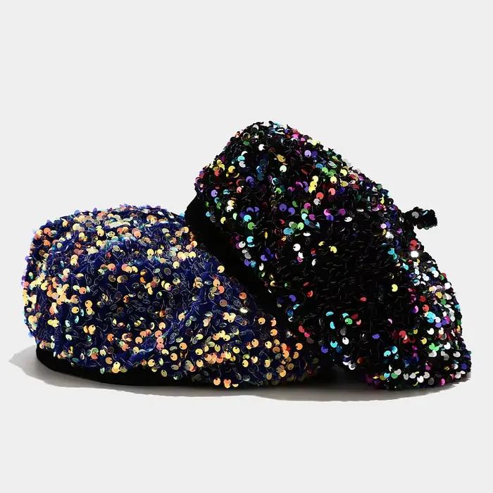 Béret à paillettes automne et hiver chapeau de peintre rue tout-match