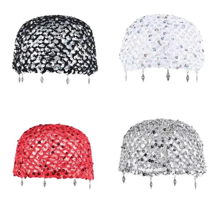 Casquette en Crochet à tissage ouvert avec embellissement disque
