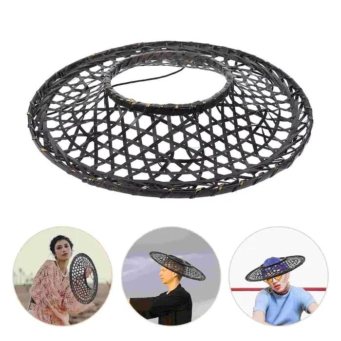 Chapeau de soleil en paille de bambou japonais