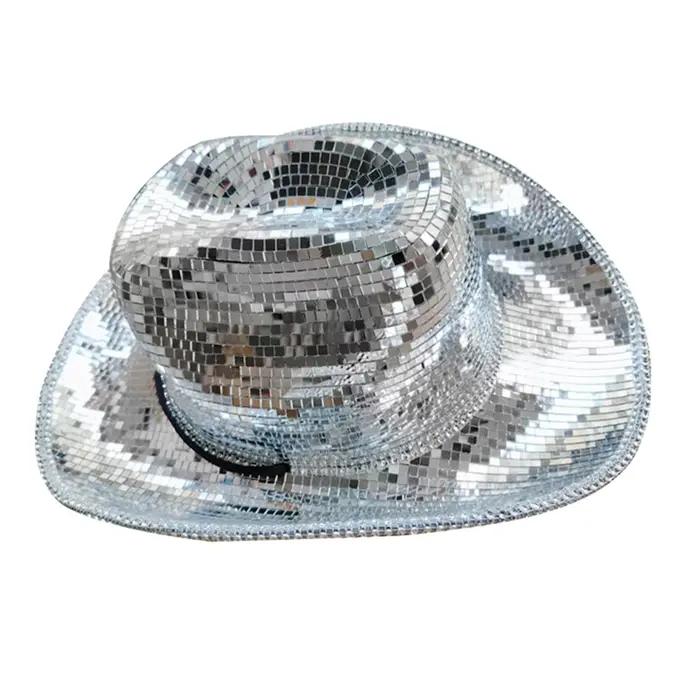 Chang Ball-Chapeau de cow-girl à paillettes pour femmes et hommes