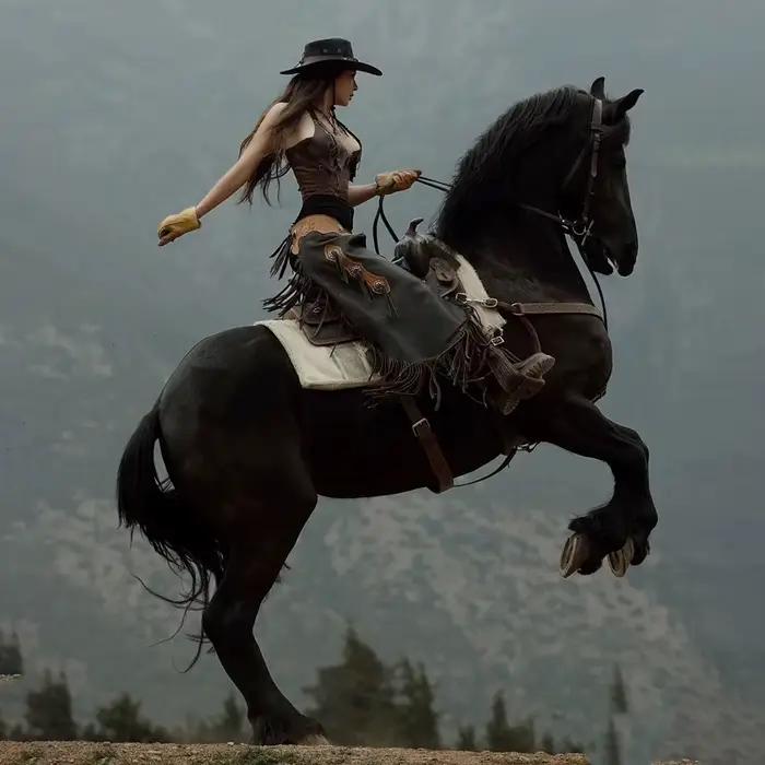 Chapeau de cowboy western vintage rétro à large bord avec boucle tête de taureau