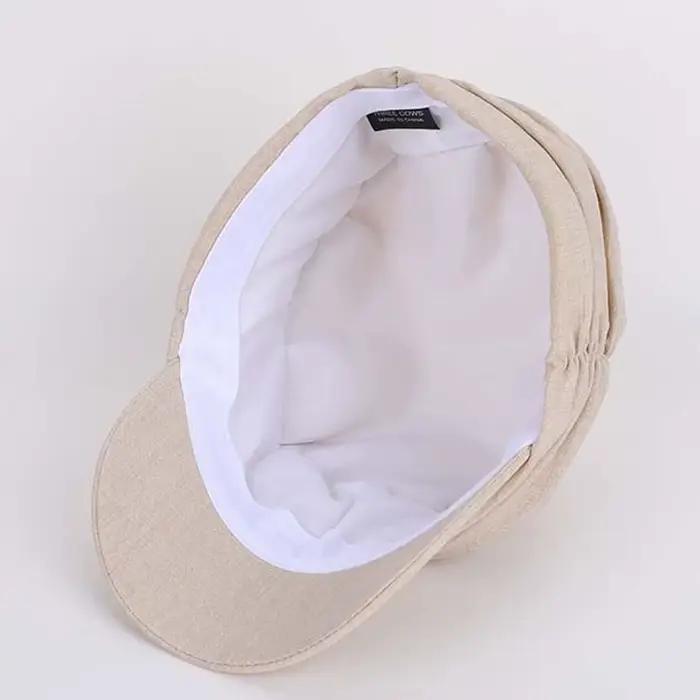 Chapeau d'équitation plissé à carreaux style vintage