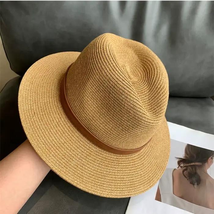 Chapeau de paille décontracté tressé