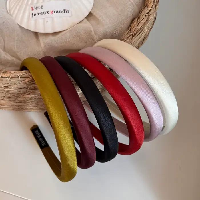 Nouveaux bandeaux en velours et satin pour femmes