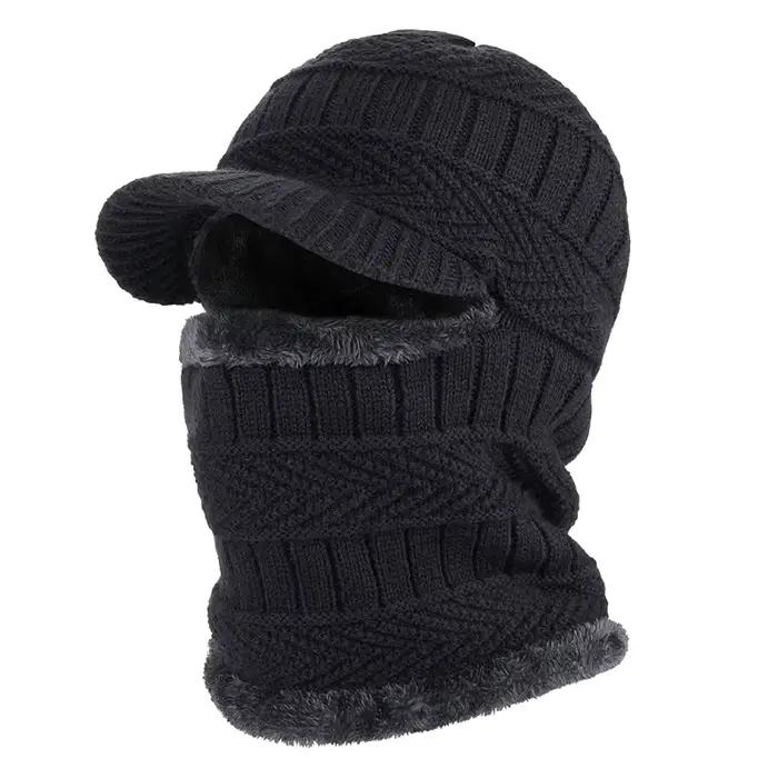 Chapeau d'hiver tricoté Skullies pour homme et femme en coton polyester acrylique et fourrure style sport pour adultes ocassions décontractées