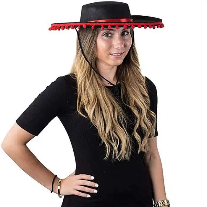 Fuzz Ball – chapeaux Sombrero mexicains à large bord