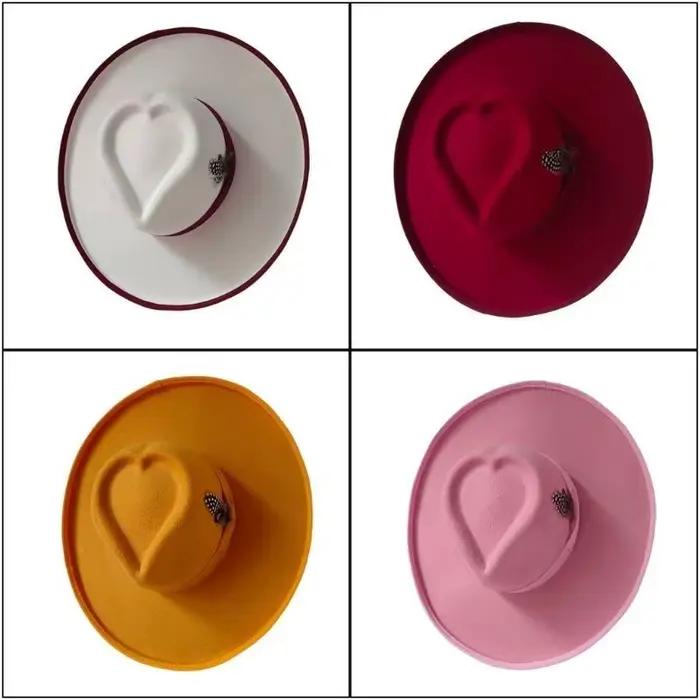 39BD Homburg chapeau haut forme Western Porkpie