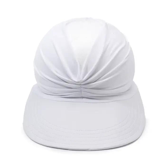 Chapeau de soleil de plage en polyester protection UV ajustement confortable pour femmes occasions extérieures et sportives
