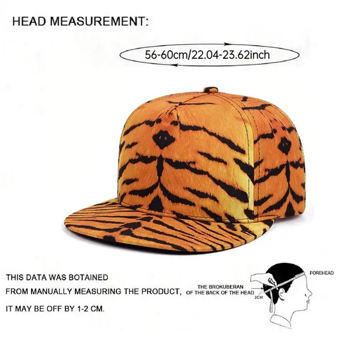 2025 mode et créatif nouveau chapeau à bords plats avec motif imprimé Street Pop skateboard Hip Hop