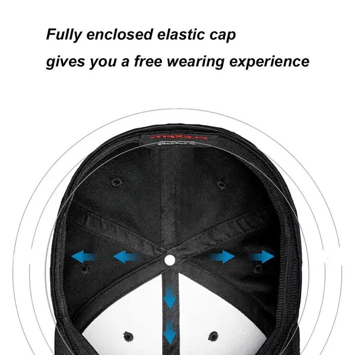 Casquette Ajustée Entièrement Extensible et Élastique
