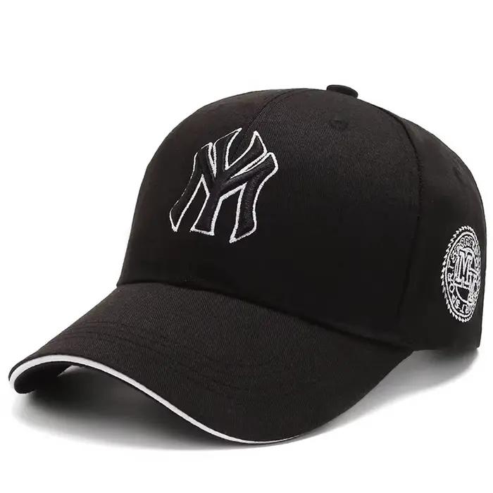 Casquettes Quatre Saisons pour Hommes – Casquette de Baseball Décontractée Noire Tendance Rétro avec Broderie Lettres Brooklyn en Coton Réglable – Chapeau de Soleil Hip Hop