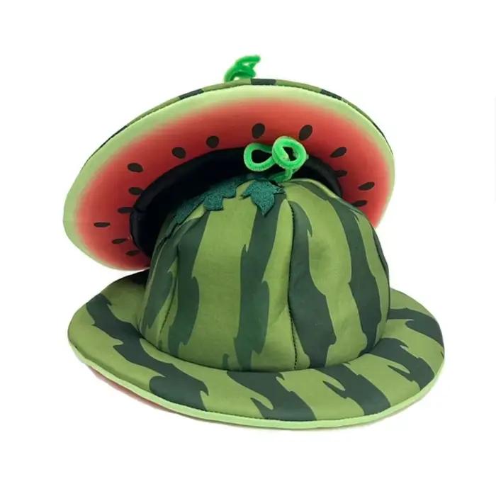 Chapeau de soleil créatif en forme de pastèque