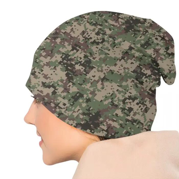 Bonnet Marpat Camo Hiver Chaud Polyvalent pour Hommes Femmes Occasions Décontractées Forêt Camouflage Toutes Saisons