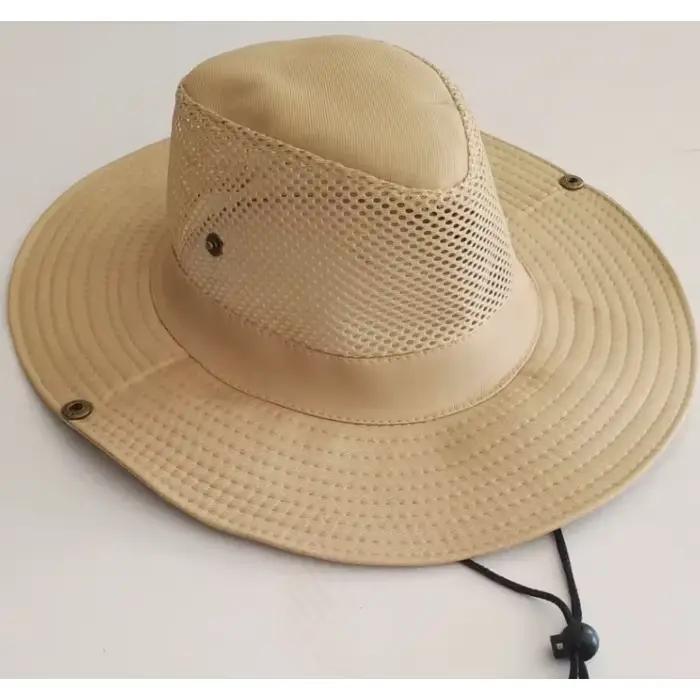 Chapeau de pêche en maille d'été