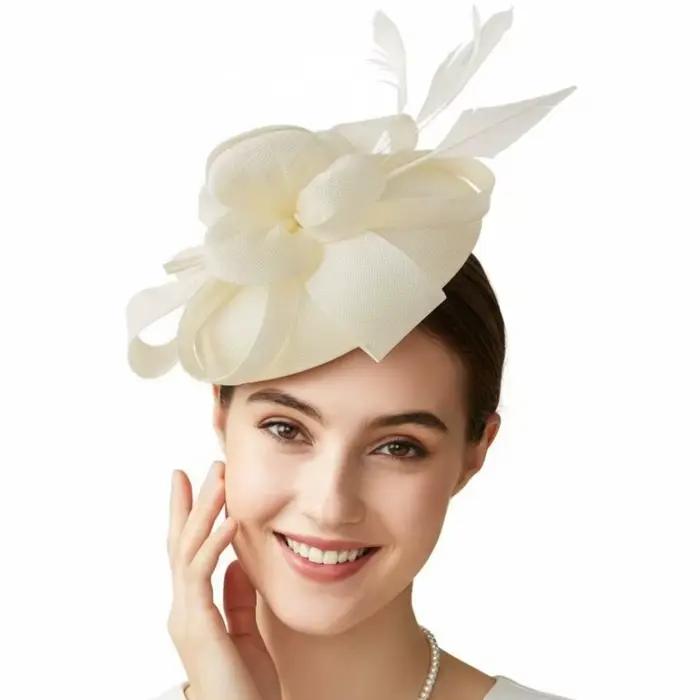 Élégant Chapeau Fascinator à Paillettes pour Femme