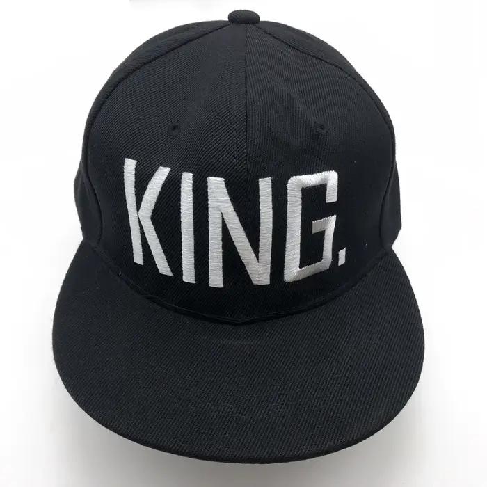 Casquette de baseball Snapback Hip Hop noire brodée QUEEN pour hommes et femmes