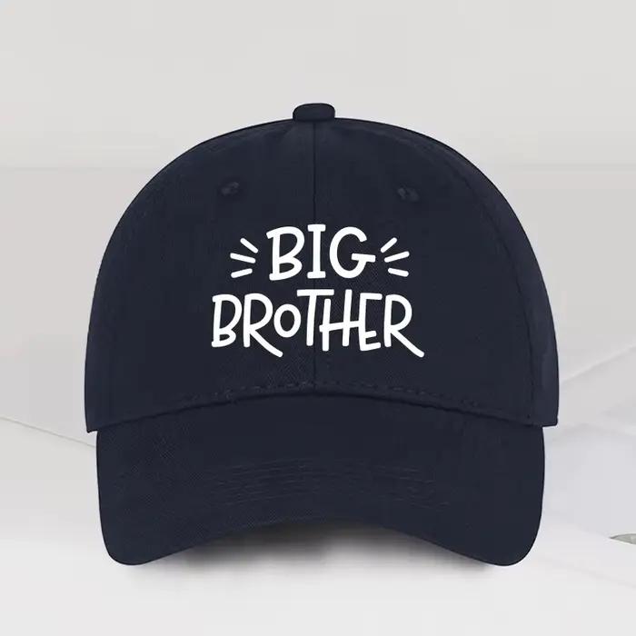 Casquette de baseball Coolwind BIG BROTHER avec imprimé lettres et visière souple