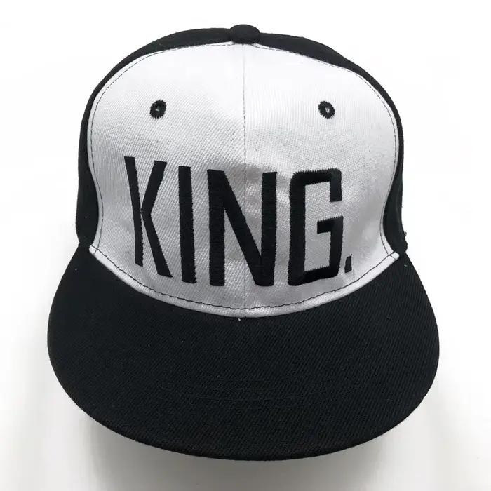 Casquette de baseball Snapback Hip Hop noire brodée QUEEN pour hommes et femmes