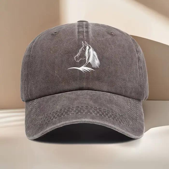 Casquette de Baseball imprimée cheval pour femmes