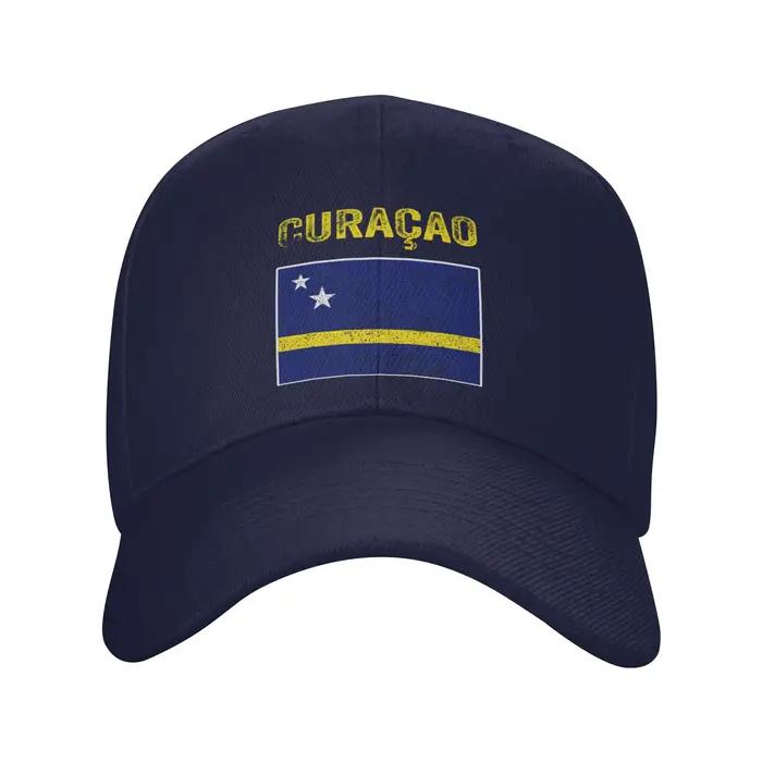Casquette de baseball Curaçao d'été multifonction pour homme et femme ajustable pour golf football et détente soleil