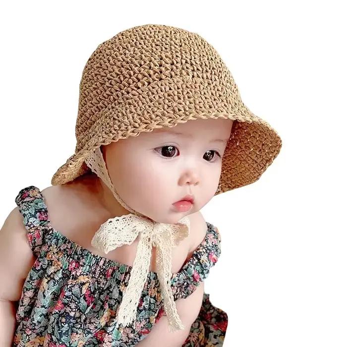 Bébé chapeau été paille