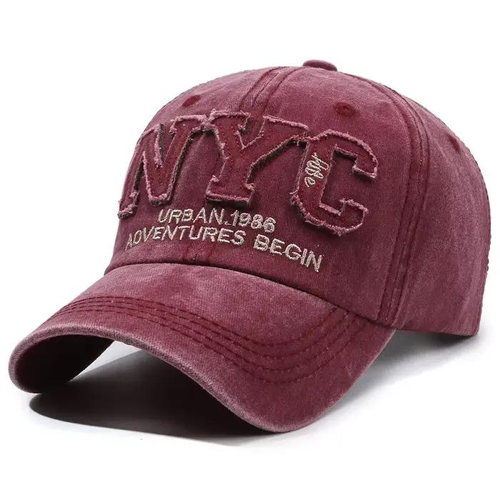Casquette de baseball noire réglable pour femmes