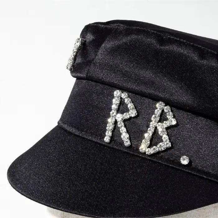 Nouvelle marque Designer hiver chapeaux femmes diamant lettre tache gavroche casquette Baker garçon chapeau visière