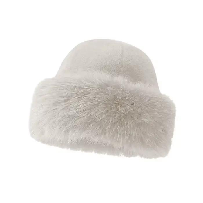 Nouveau chapeau mongole en peluche imitant la fourrure de vison