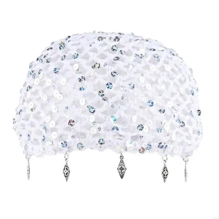Casquette en Crochet à tissage ouvert avec embellissement disque