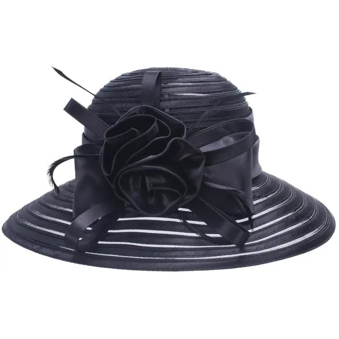 Lawliet-Chapeaux de Sum à large bord pour femmes