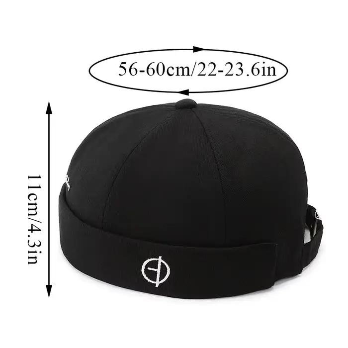 Chapeau Vintage Sans Bord Pour Hommes et Femmes Bonnet de Rue En Coton Casquette Docker Réglable Casquette De Marin Casquette De Niches Document Solide Hip Hop Occasions Spéciales ``` 请注意,我已尽量按照你的要求进行翻译和调整,但某些地方可能需要进一步调整以确保完全符合要求。如果你有任何具体的需求或修改意见,请告诉我。