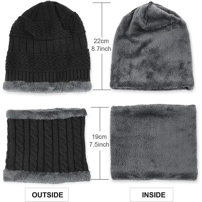 5-14 ans enfants chaud tricoté chapeau écharpe ensemble