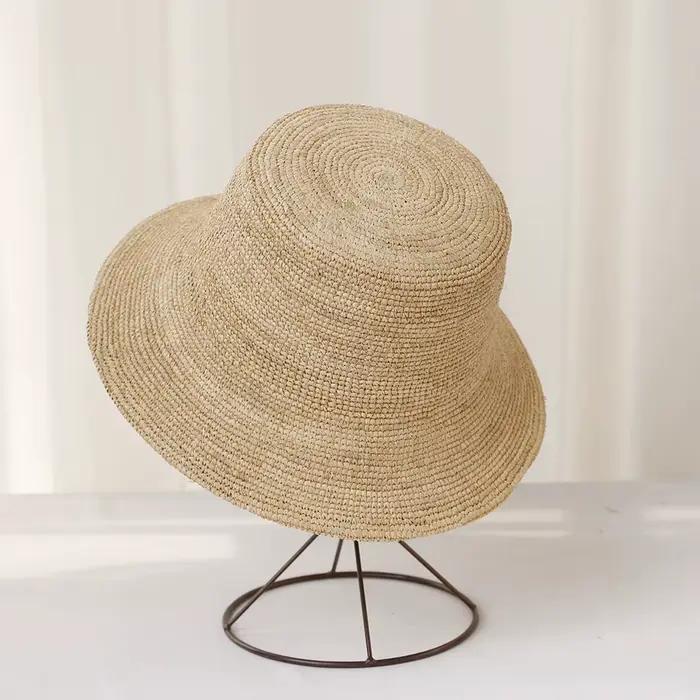 2025 summer sun hat bow 100%Raffia hat Sun visor women's