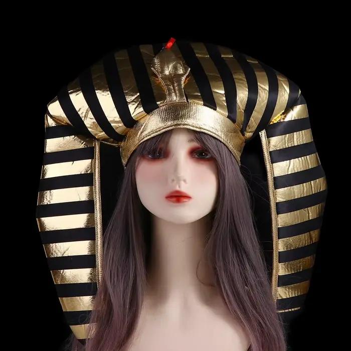 Chapeau de pharaon d'halloween tête de serpent