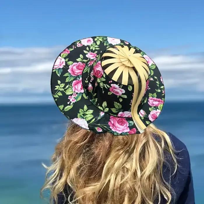 1 chapeau pliable - Peut servir de ventilateur - Parfait pour les voyages - Léger et facile à transporter - Idéal pour l'été