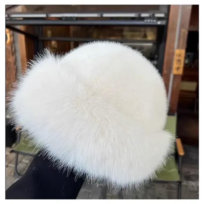 Chapeau mongole en peluche pour femmes