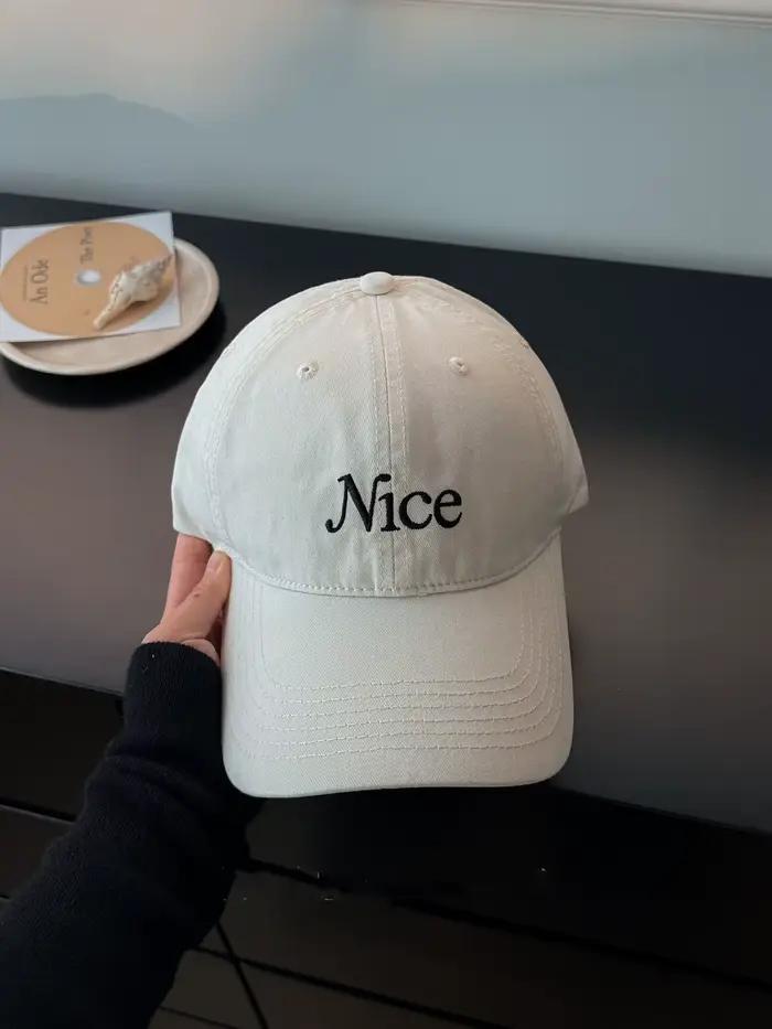 Casquette de baseball pour femme en coton doux
