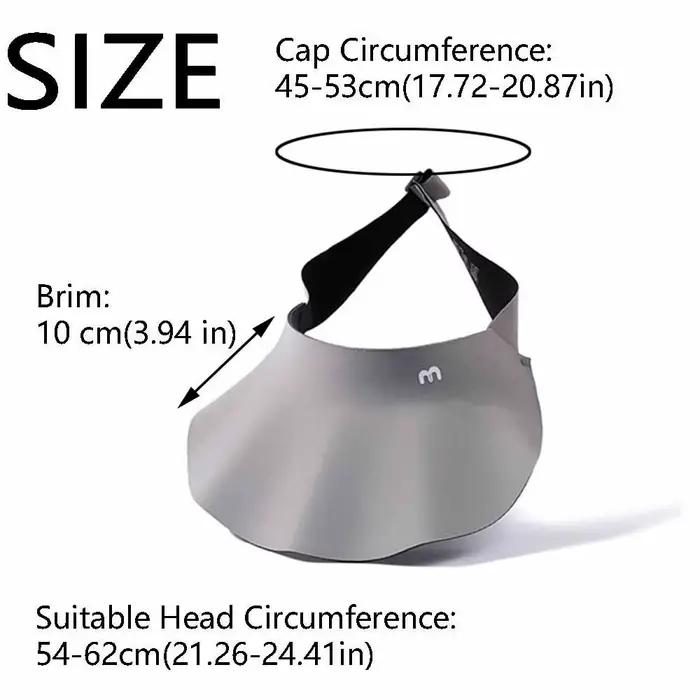 Chapeau de soleil pliable anti-UV à large bord