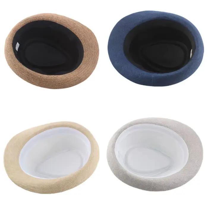 Chapeau Fedora à large bord en lin pour hommes et femmes polyvalent protection solaire et élégance pour occasions décontractées