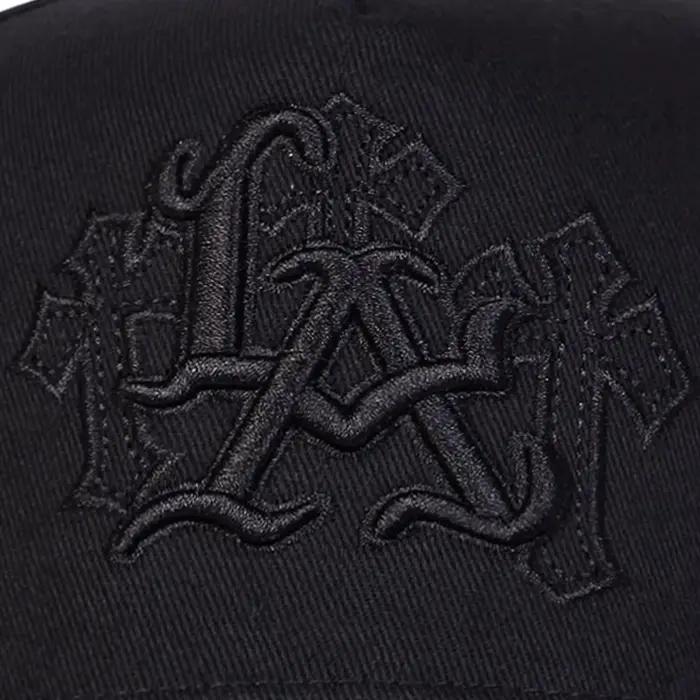 Casquette de Baseball unisexe avec lettres LA brodées croisées