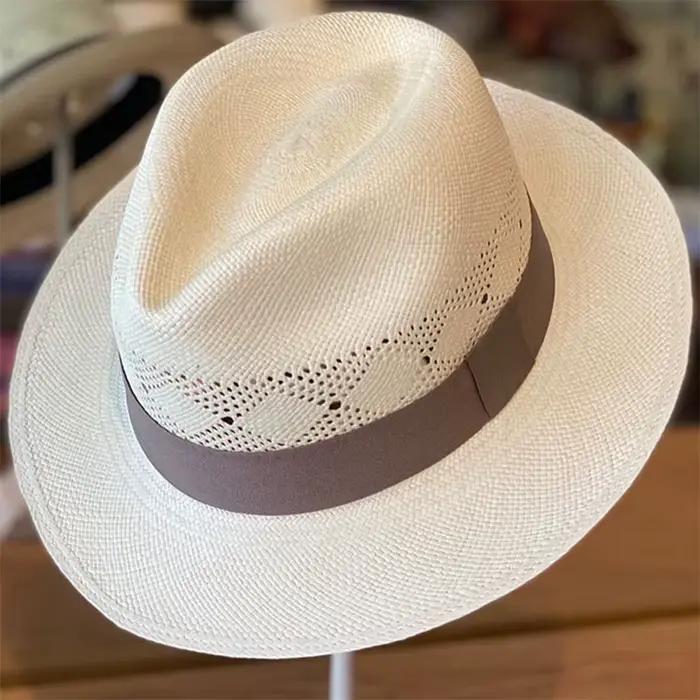 Chapeau de Jazz Panama tissé en paille