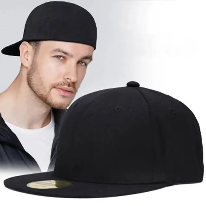Casquettes Snapback non ajustables à dos fermé pour hommes