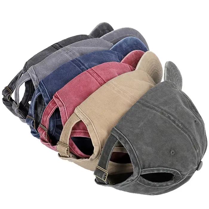 Casquette de baseball pour femme avec motif queue de cheval adaptée aux sports de plein air