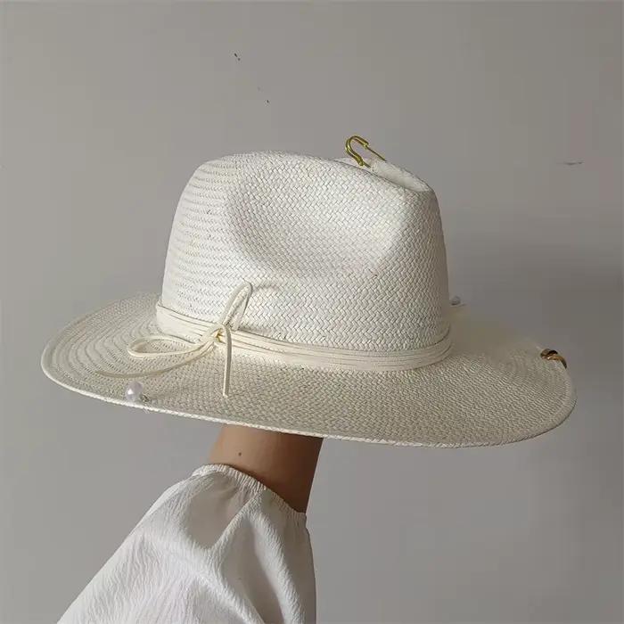 Chapeau de plage RB pour femmes style sportif protection solaire multicolor voyage polyvalent