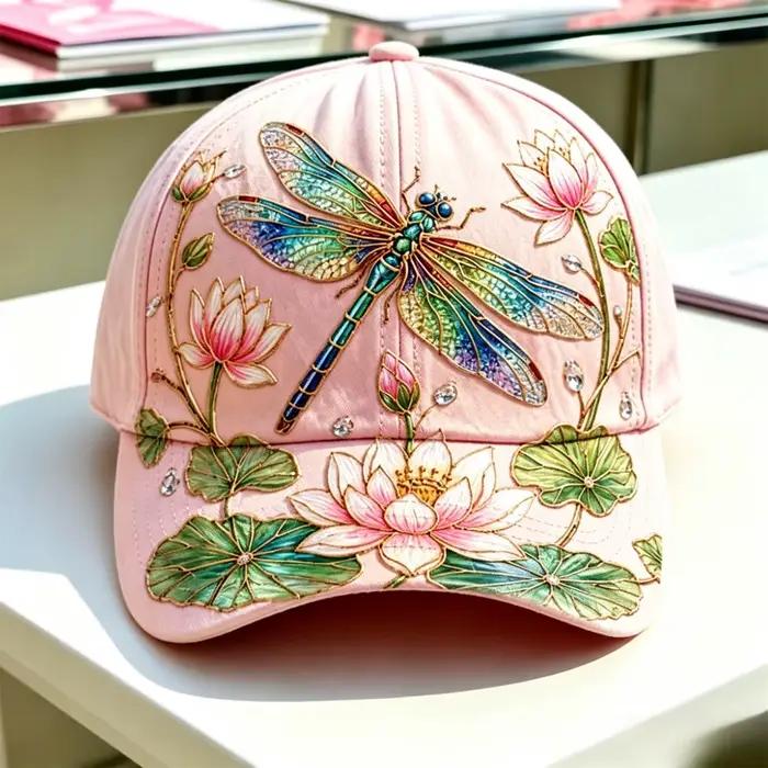 Casquette de jardin brodée à la main